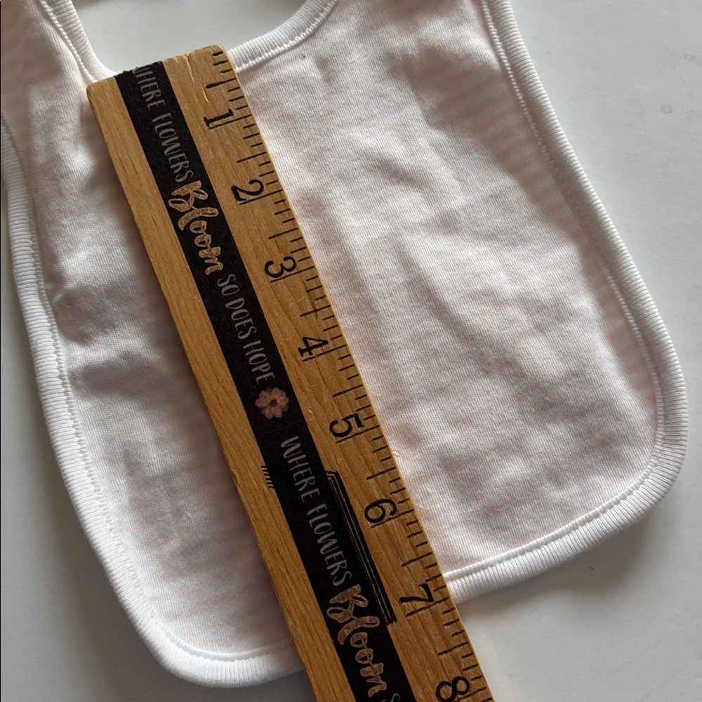RALPH LAUREN Pony Cotton Interlock Bib Essentials Pink and White Striped BIB 2